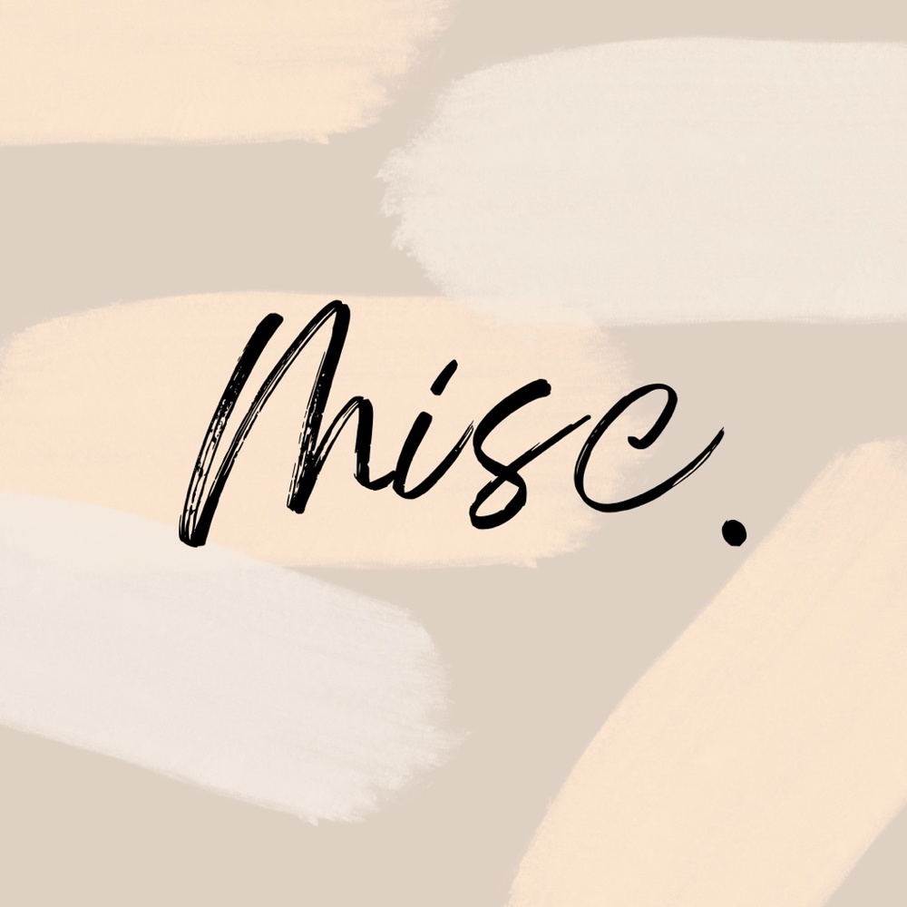 Miscellaneous items